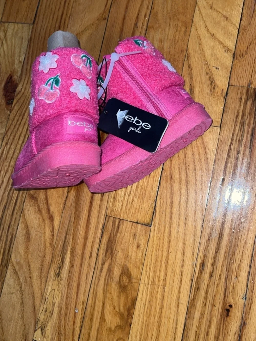 GIRLS' BEBE TODDLER JAMIE WINTER Pink boots size 5